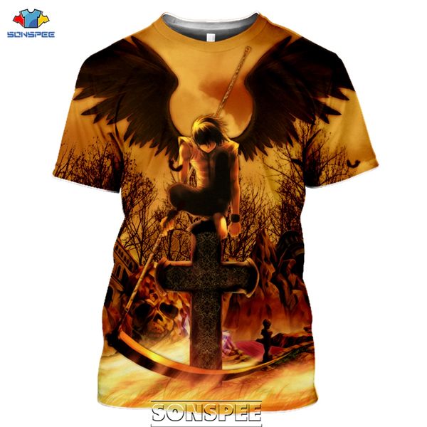 

anime death note 3d print shirts oversized kawaii plus size men clothing