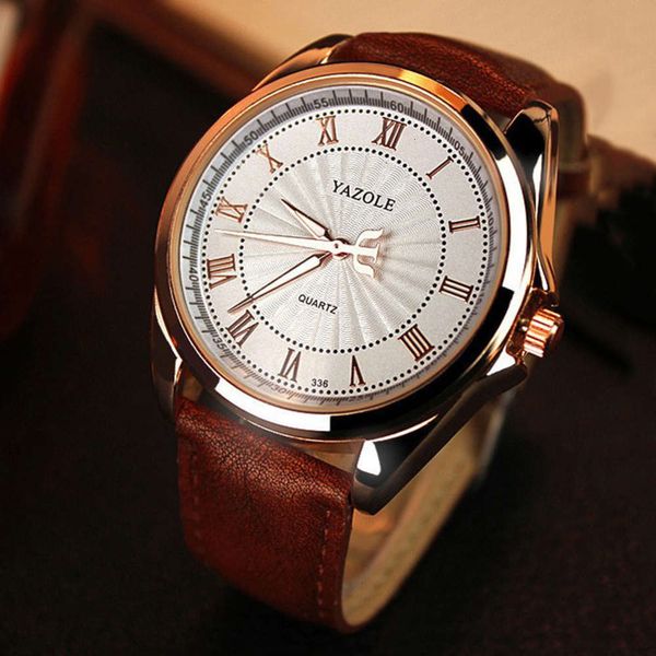 

watch quality fashion high men's business belt quartz leisure men's watch high grade 29nuyx64, Slivery;brown