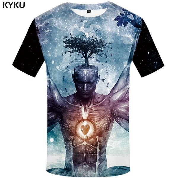 

сердце майка мужчины мумия tshirts повседневный psychedelic рубашка печати leisure tshirts 3d жизнерадостные аниме одежда мужская одежда, White;black