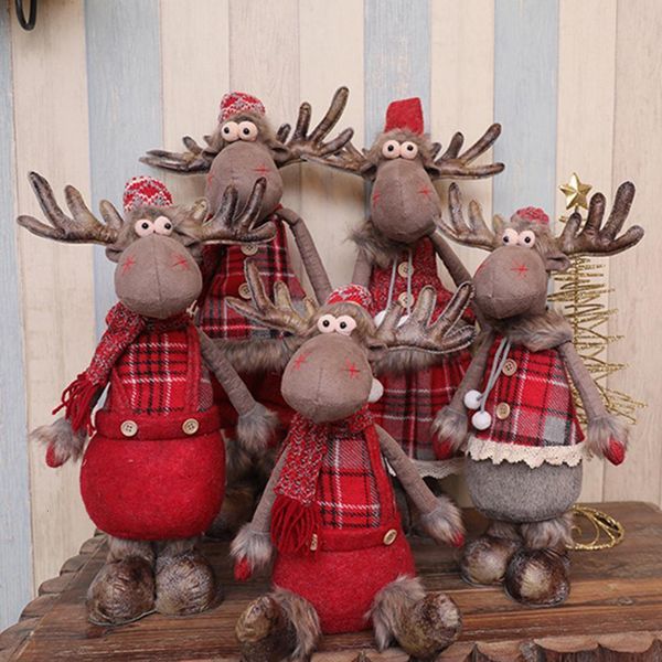 

home decorations for innovative elk window dolls xmas mascot christmas tree ornament navidad kids gift toy hgk0