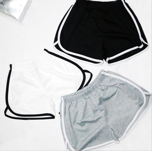 

women's shorts summer women's korean style casual elastic high waist loose wide leg women1, White;black