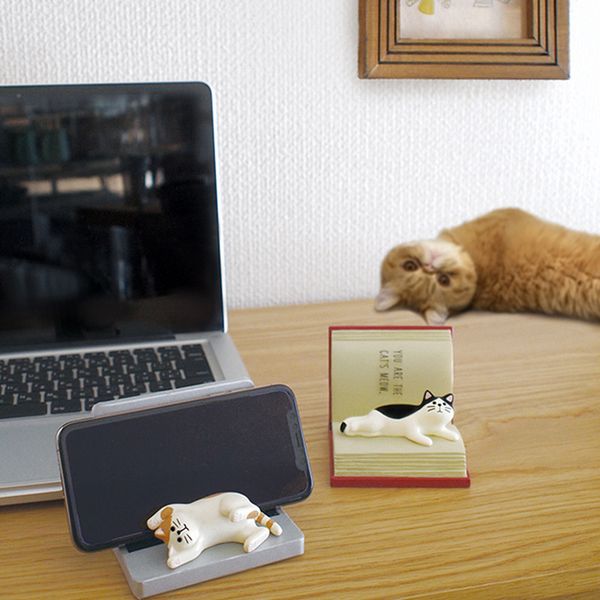 

2020 japanese groceries cat phone holder ipa glasses frame chasing drama lazy bracket gift small ornaments