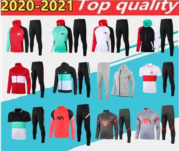 

2020 tracksuit soccer training suit jersey tracksuits long sleeve soccer set 20/21 training suit uniform kit, Black