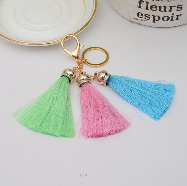 

new gold tassel keychain for women bag charm womens keyring llaveros mujer chaveiro porte cle chaveiros sleutelhanger eh598 h wmtqtw