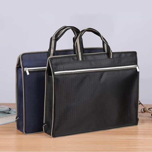 

briefcases diamond pattern file bag portable waterproof information custom conference oxford cloth office