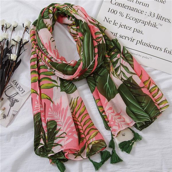 

scarves 2021 fashion summer women cotton scarf flower beach hijab shawls and wraps female foulard echarpe designer bandana, Blue;gray
