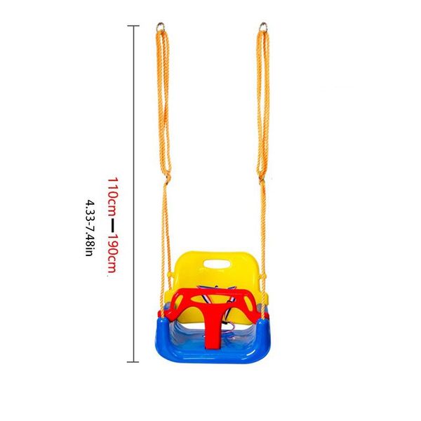 

baby safety swing seat kids outdoor indoor funny toys children baby low back pe plastic basket fun crazy games leisure time wmtfzd