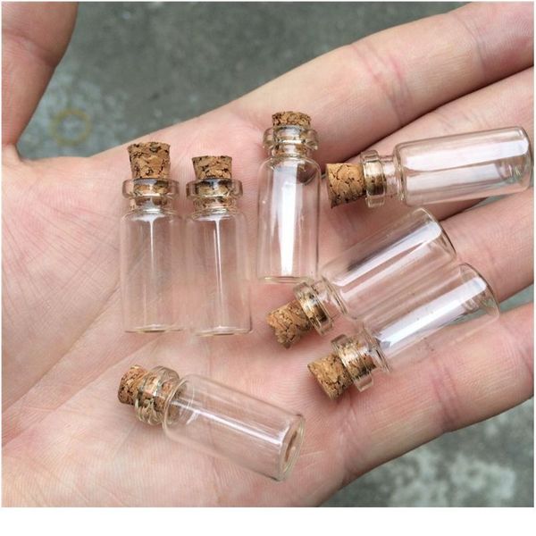 

12*24*6mm 0.8ml small glass bottles with cork mini empty glass vials jars 200pcs/lot 12*24*6 jllbkw