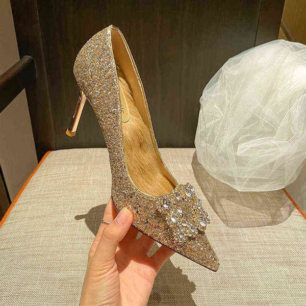 

women's sandals 829-5 pointed heel's thin heels autumn 2022 french high sense xiuhe wedding drs annual meeting single shoes, Black