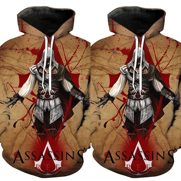 

y9xla assassin creed game sweater character digital print assassin creed game sweater character print digital 5abnq, Black