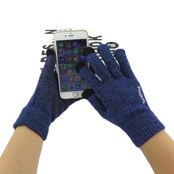 

зима мужчины вязаные перчатки прикосновение экран сгущает теплой шерсти кашемира unisex перчатки зимние мужчины случайные стили jlltzh xjfsh