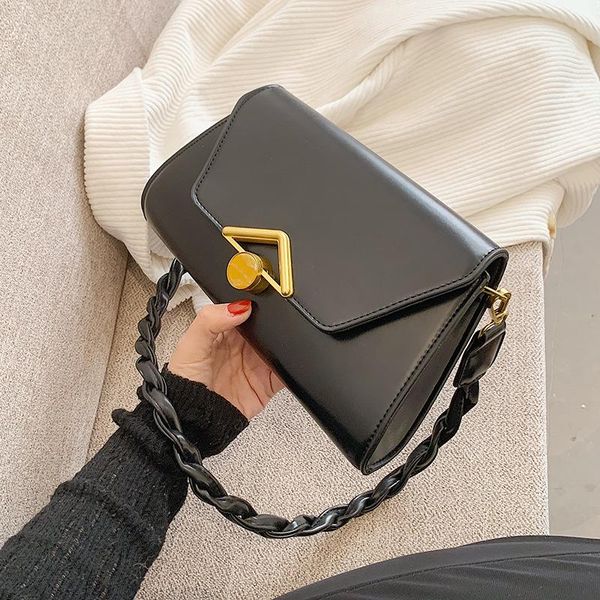

cross body luxury handbag2021 trendy fashion ladies chain messenger bag shoulder small square western style female