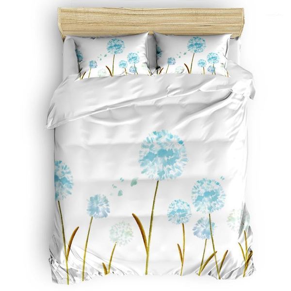 

bedding sets plant dandelion watercolor duvet cover set warm and comfortable bed sheet bedroom comforter 2/3/4pcs bedding1