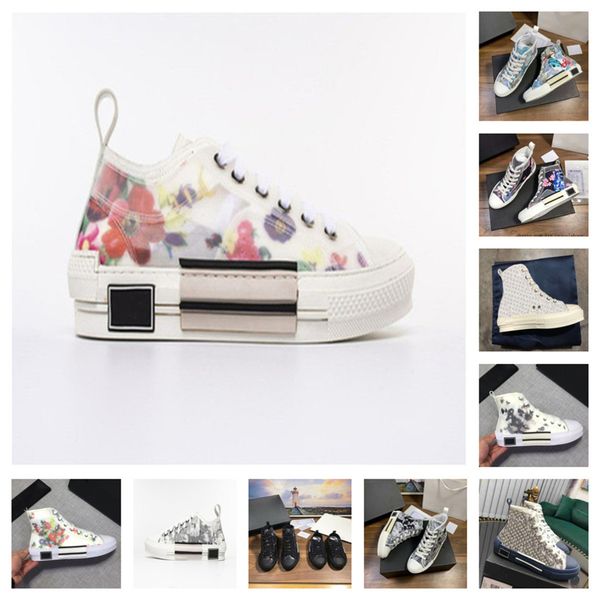 

flowers obliques tess luxury fashion designer platform sneakers men women vintage trainer athletic shoes sneakers b047