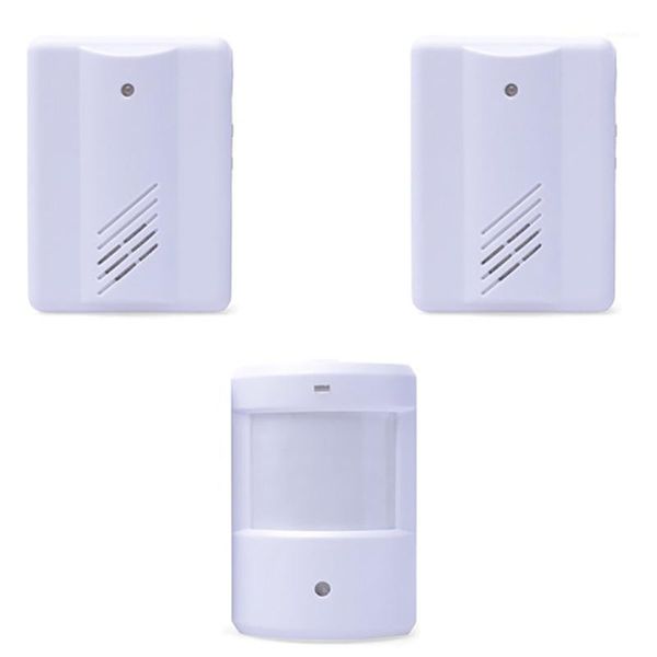 

smart home sensor wirless infrared alarm door bell driveway garage system motion 1 transmitter with 2 receivers1