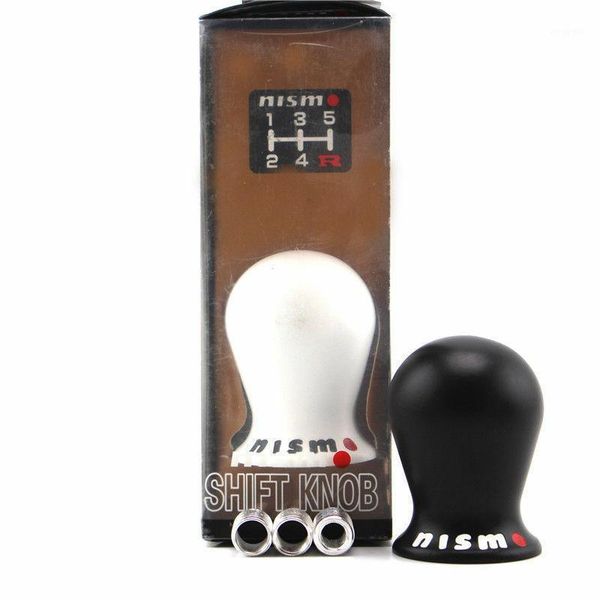 

shift knob black white universal resin racing car manual gear shifter fit for nismo1