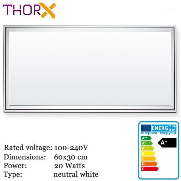 

smart electric heaters thorx 60x30 cm ultraslim led panel - 20 w, 1600 lm ceiling light driver 100-240v cold/warm/neutral japan korea fast 1