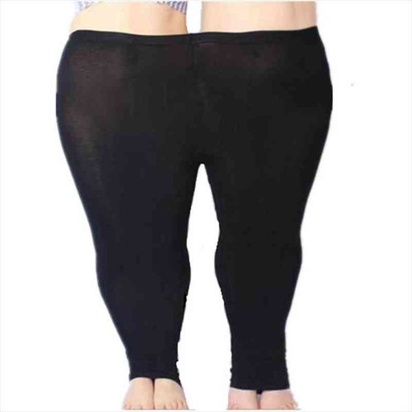 

colorful modal big leggings women summer pants plus size jeans candy color leggings big women pants bodycon 5xl, Black