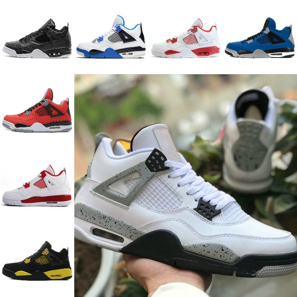 

оптом черный 4s travis scotts мужская баскетбольная обувь unc белый цемент rasta retroes 4 jumpman зима лояльный синий грибной кроссовки