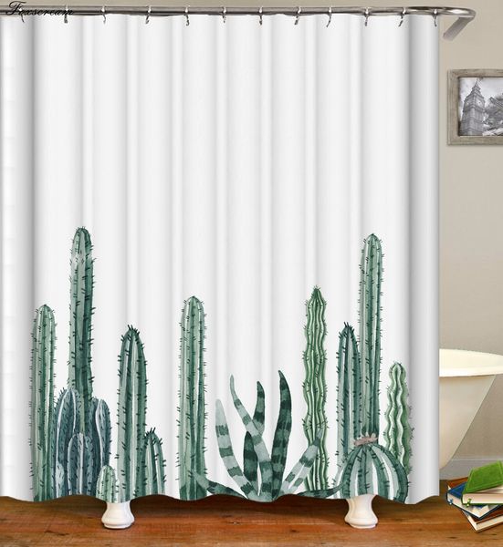 

cactus shower curtain 3d bathroom shower curtains fabric shower curtain funny waterproof curtain cortina de ducha