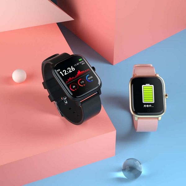 

smart true color display aluminum alloy silica gel monitoring sports bracelet s1