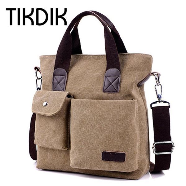 

men handbag shoulder bag crossbody computer interlayer portfolio briefcase quality canvas classic designer business tote bolsas
