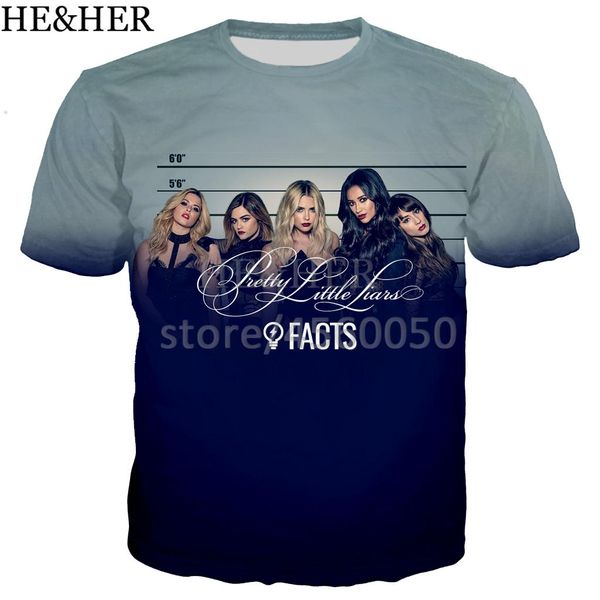 

the pretty little liars men summer cool for 3d print shirts oversized humor graphic men clothing