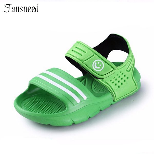 

summer children sandals slip-resistant wear-resistant small boy casual sandals girls boys shoes child summer sandals y201028, Black;red