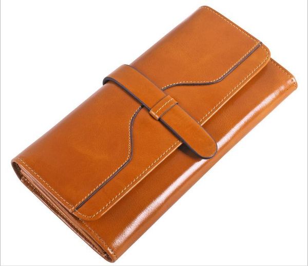 

brand genuine leather clutch wallet lady purse handbag long women wallets purses card holder clutch bags real leather large capacity wallet