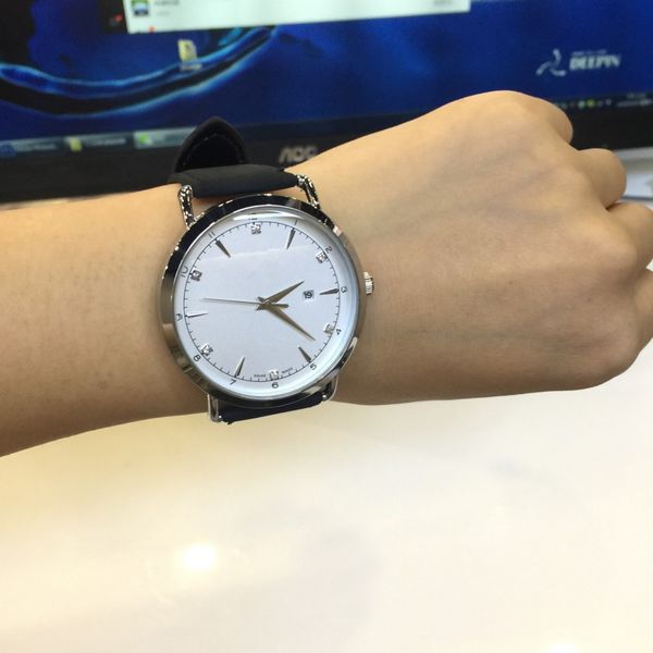 

2020 new casual 42mm men's watch high-end fashion men's quartz watch men's high-quality watches 3a watches, Slivery;brown