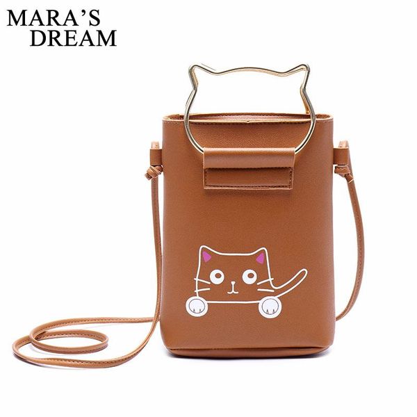 

mara's dream fashion cat women handbag messenger bags ladies pu leather shoulder bag clutch female tote purse bolsa feminina
