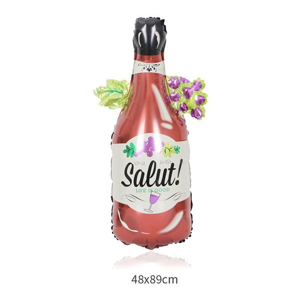 

wine bottle champagne cup foil balloons valentines wedding decors whiskey beer air balloon birthday party decoration supplies wmtlfj
