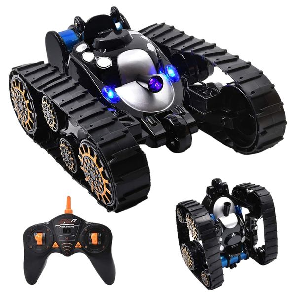 

children's electric remote control toy car 360-degree flip stunt toy car tracked off-road all-terrain toy tank