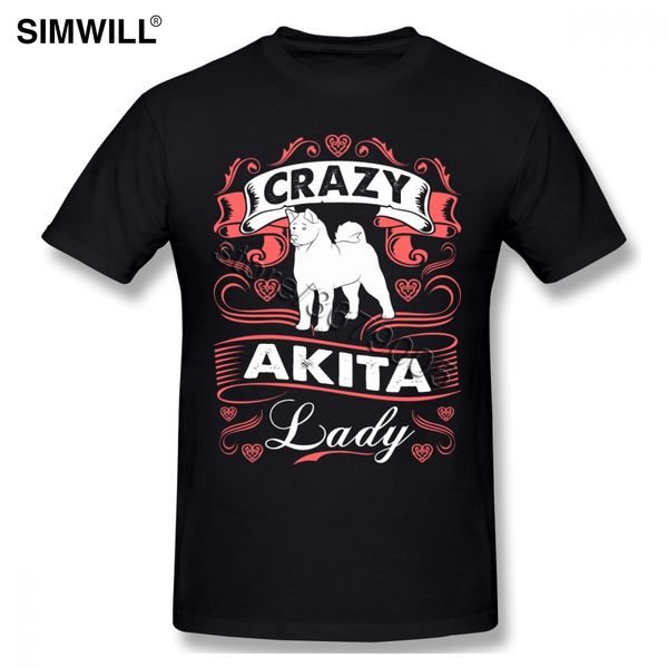 

trendy new arrival tee for soft crazy akita dog short sleeve crew neck japanese inu print gift idea hooded sweatshirt hoodie men t shirt