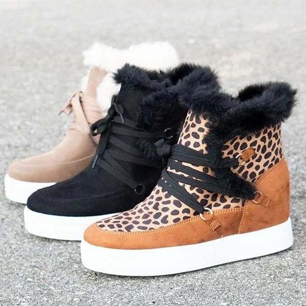 

booties female winter new plus velvet warm short tube cotton boots british style personality side zip wild woman shoes new, Black