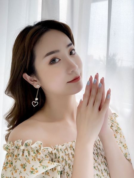 

earrings designer stud tassel long suitable for social gathering party charm ear jewelry love pearl ear-rings fashion christmas presen, Golden;silver