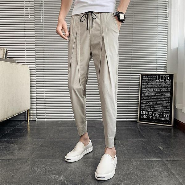 

est mens sweatpants spring summer man gyms fitness bodybuilding joggers workout pants men thin casual trousers l571 men's, Black