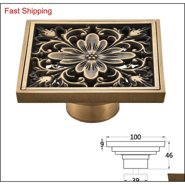 

floor drain brass bathroom tile insert floor drainer with removable strainer cover anti-clogging for kitchen, wash jllnzb insyard