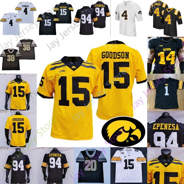 Iowa Hawkeyes Football Jersey College per uomini, donne, giovani, bambini