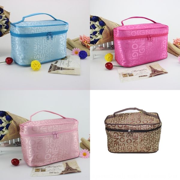 

b112 korean style cosmetic portable square large capacity mirror wash bag letter cosmetic bag 95 qwgkj