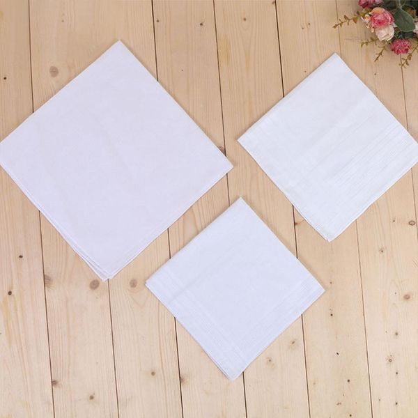 

big size 43*43cm white dinner handkerchief pure kitchen handkerchief pure color small square cotton sweat towel plain handkerchief dh0167