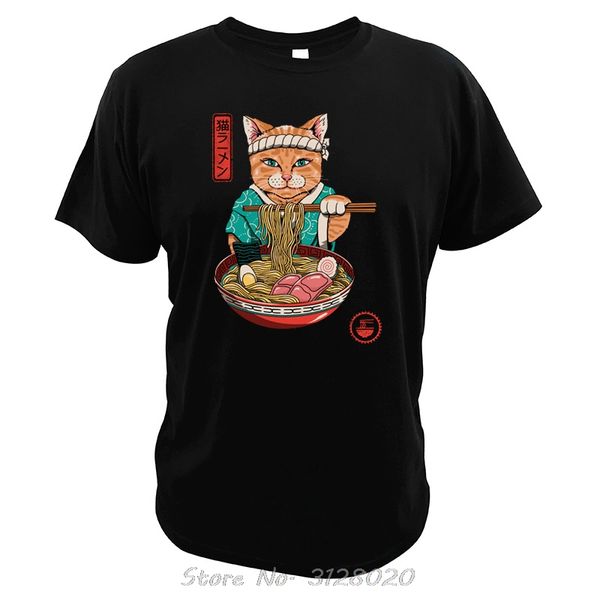 

ramen cat t shirt japan animal novelty men digital direct injection print tee tees tshirt sport hooded sweatshirt hoodie