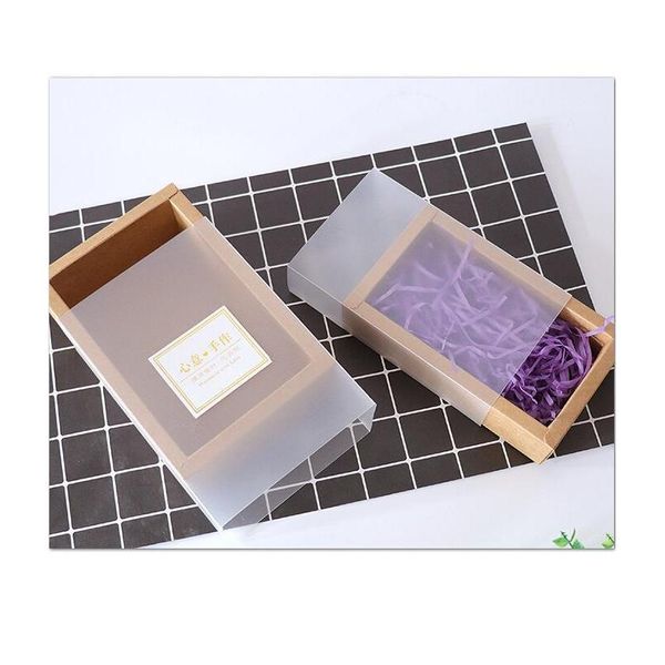 

9 sizes kraft black white gift packaging box with window kraft carton paper gift paper box with li qyluzx dayupshop