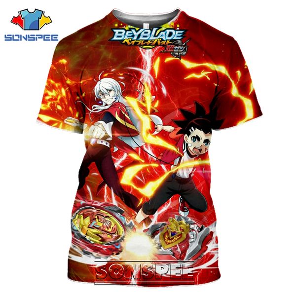 

beyblade burst evolution anime 3d print shirts oversized aesthetic funny men clothing