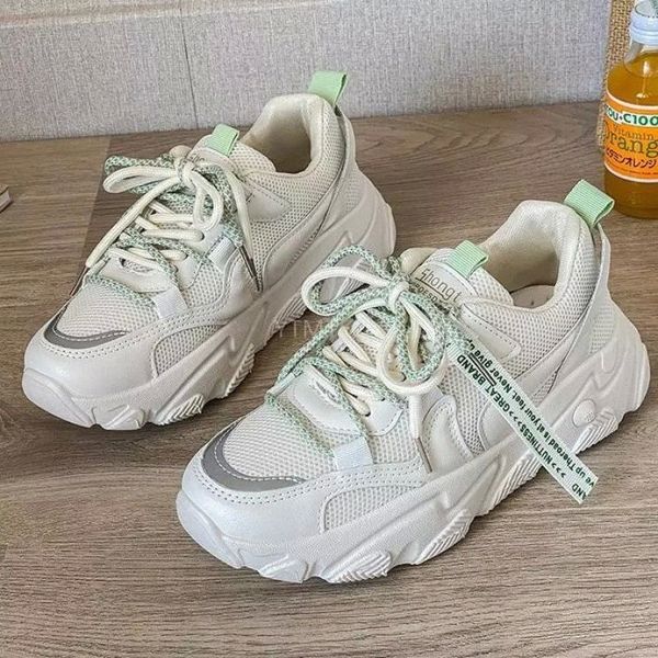 

new shoes woman stylish comfortable breathable casual sneakers tenis feminino cross-tied flat platform mesh zapatos mujer #b02l