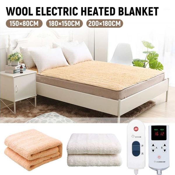 

smart electric heaters 220v automatic blanket bed thermostat throw double body warmer mattress heating heater carpet mat1