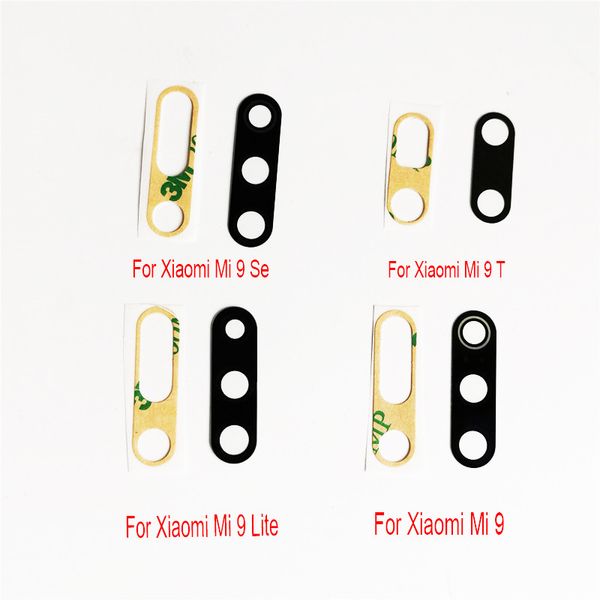 100 шт. / Лот Задняя камера Стекло для Xiaomi Mi 9 MI9 SE MI9 Lite MI 9T Назад Камера Стеклянная Крышка Стеклоа Стеклоизоляционные Части