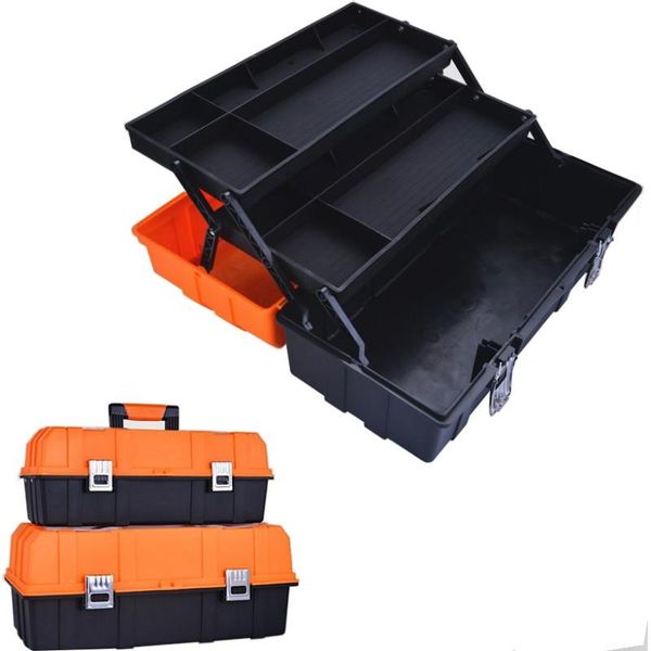 

17inch 19inch plastic tool box многослойной storage box оборудование инструменты главная многофункциональный вагоноремонтный box инструмент