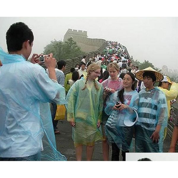 

one-time raincoat fashion disposable pe raincoats poncho rainwear travel rain coat rain wear tra qylfva bwkf