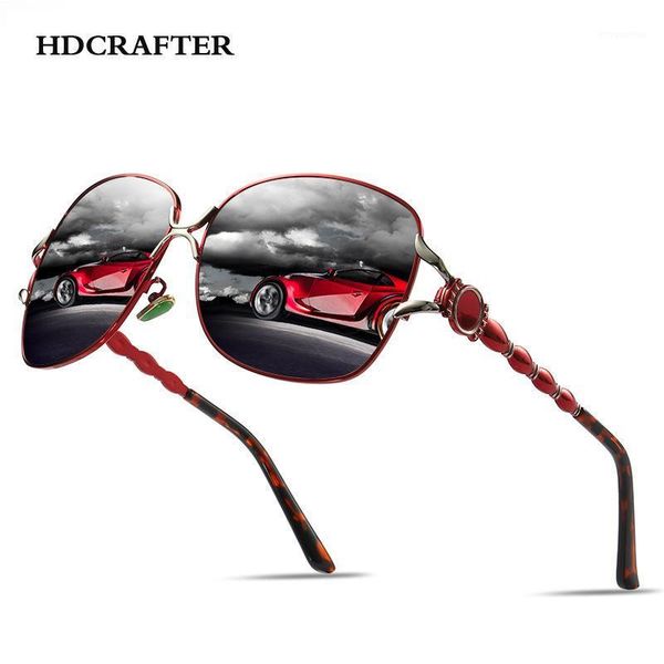 

hdcrafter oversized sunglasses for women polarized vintage retro driving sunglasses gradient ladies sun glasses uv4001, White;black